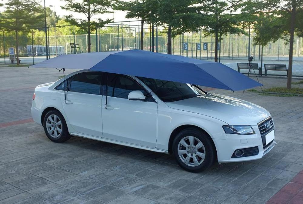 4.2M Car umbrella Semi Automatic Folded Portable Car Protection car Umbrella