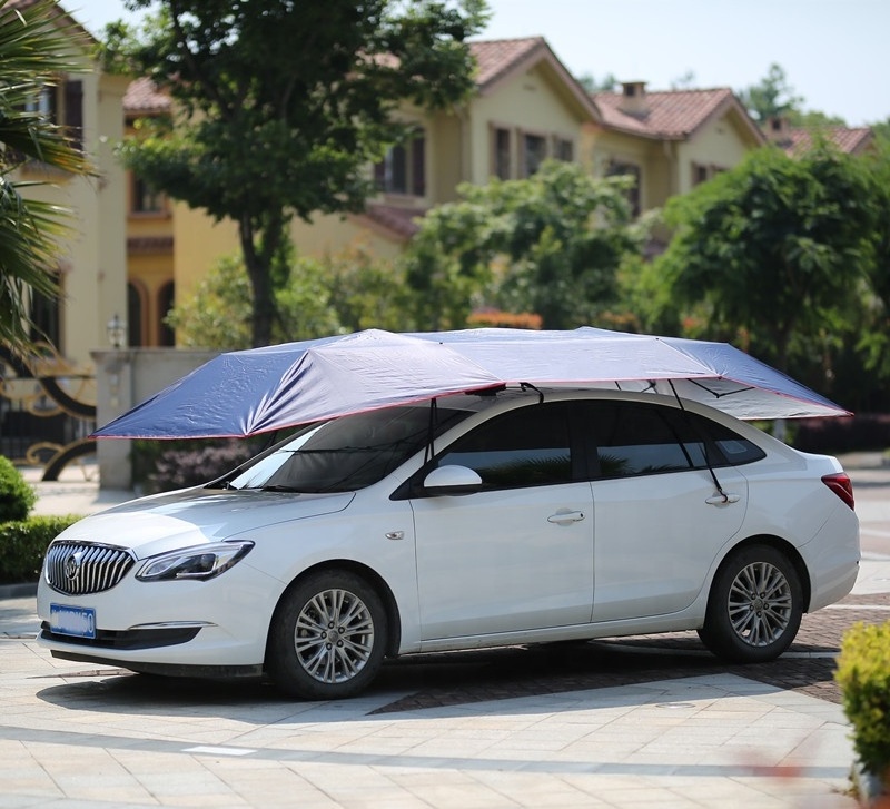 Wholesale Anti-UV Car Tent Cover Movable Carport Foldable Automatic Car Umbrella protect car