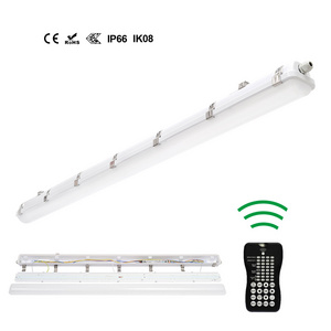 China Factory IP66 Workshops Tridonic 4000k Low Profile Flush Mount Ceiling Dimmable Strip LED Linear 18W 40W LED Batten Light