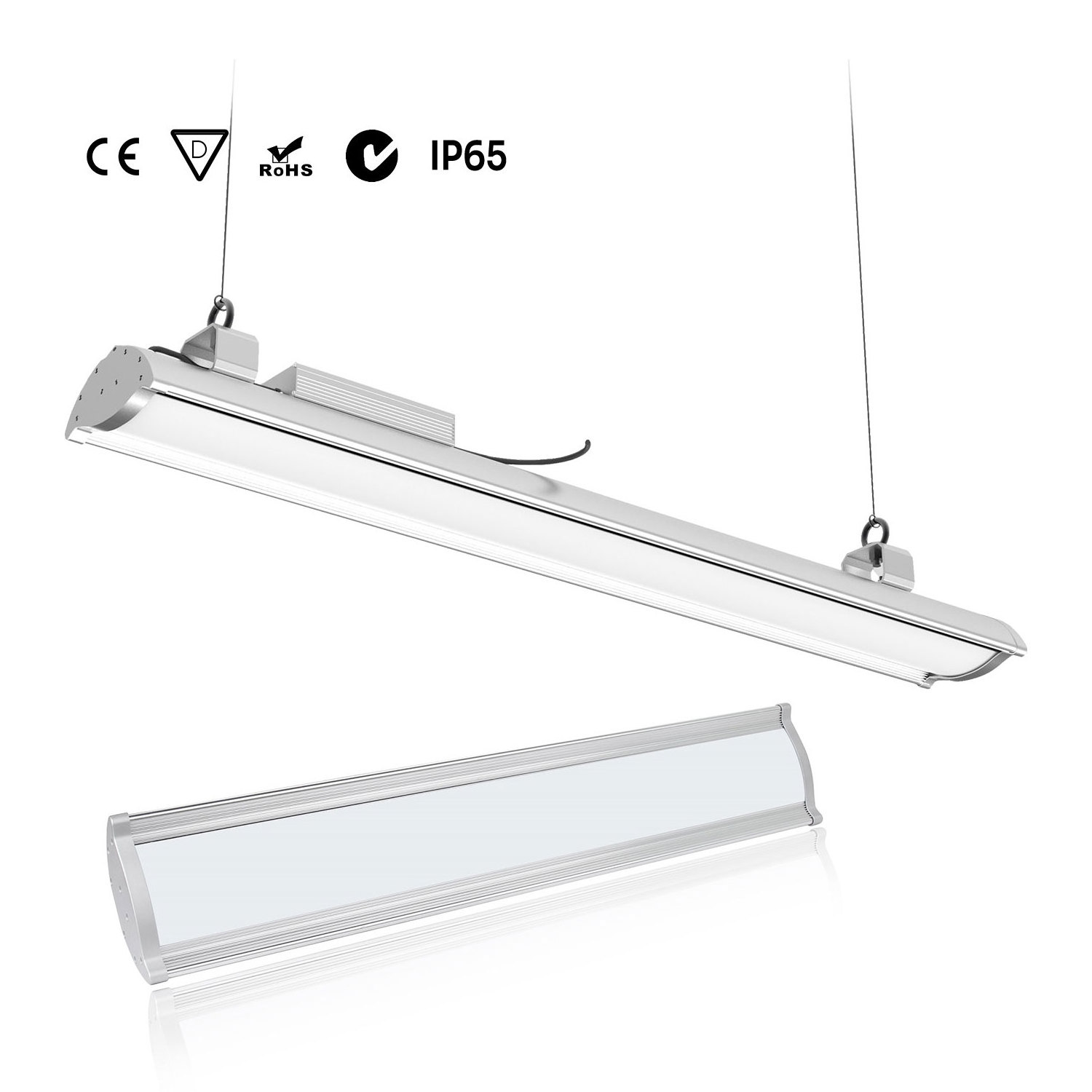 TUBU 150w 200w led linear high bay light with CE RoHS certification IP65 industrial lamp 130lmw 150lmw led linear high bay light