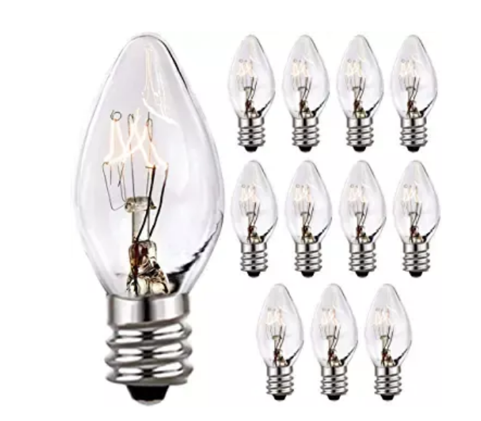 Lamp Bulb 15 Watt Light Bulbs for Himalayan Salt Lamps & Baskets E12  E14  Base Incandescent Bulbs 15 w for replacement