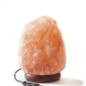 Himalayan Natural Salt Lamp White Rock USB with Color Changing Lights Hand Crafted Salt