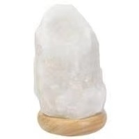 Himalayan Natural Salt Lamp White Rock USB with Color Changing Lights Hand Crafted Salt