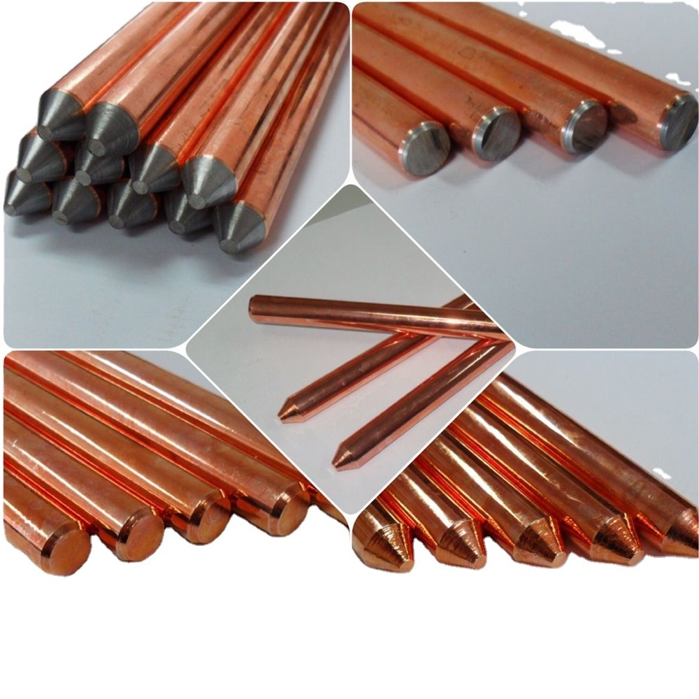 Copper bonded copper ground earth rod