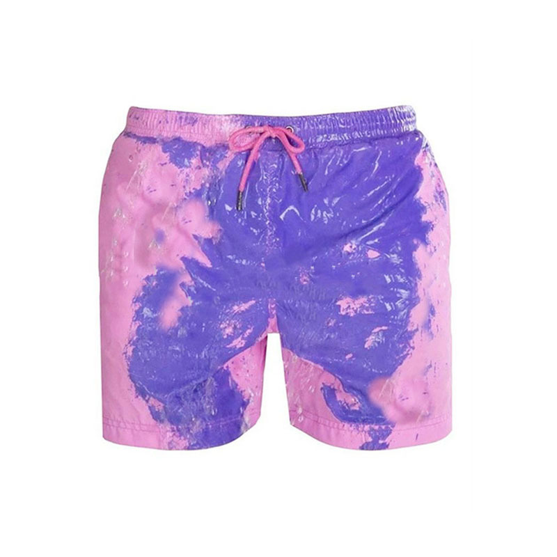 Summer Surfing Sublimation Printing Shorts Polyester Swim Trunks Custom Color Changing Beach Volleyball Shorts Men