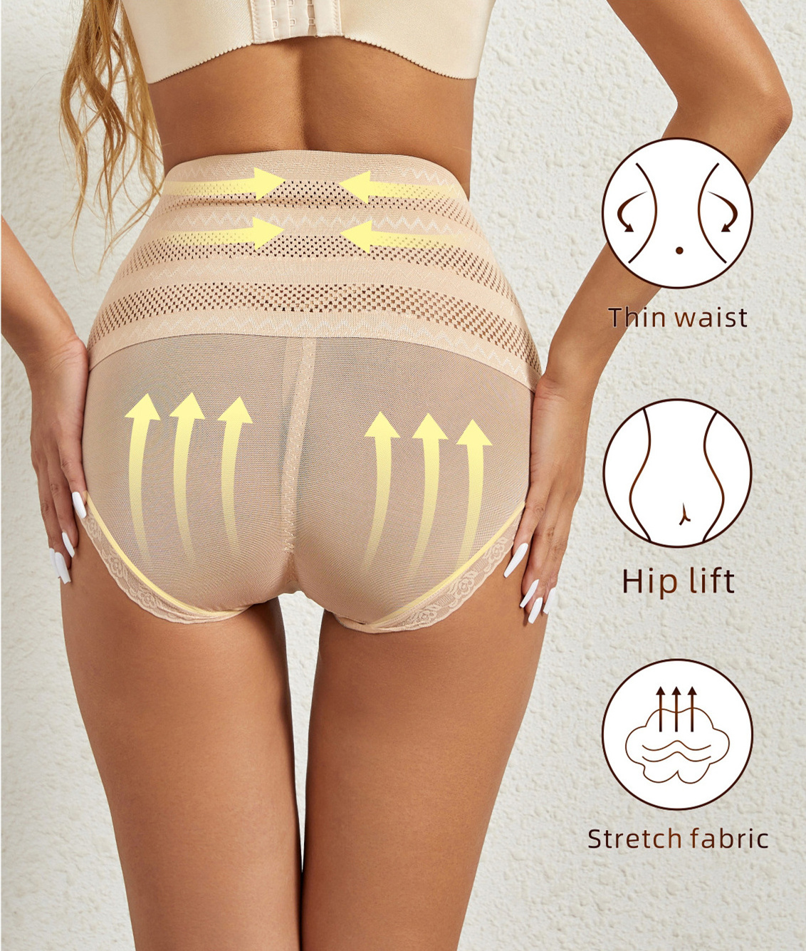 High Waist Slimming Butt Lifter Shorts Tummy Control Hip Enhancer Body Shaper Women's Bodysuit With Adjustable Strap Shapewear