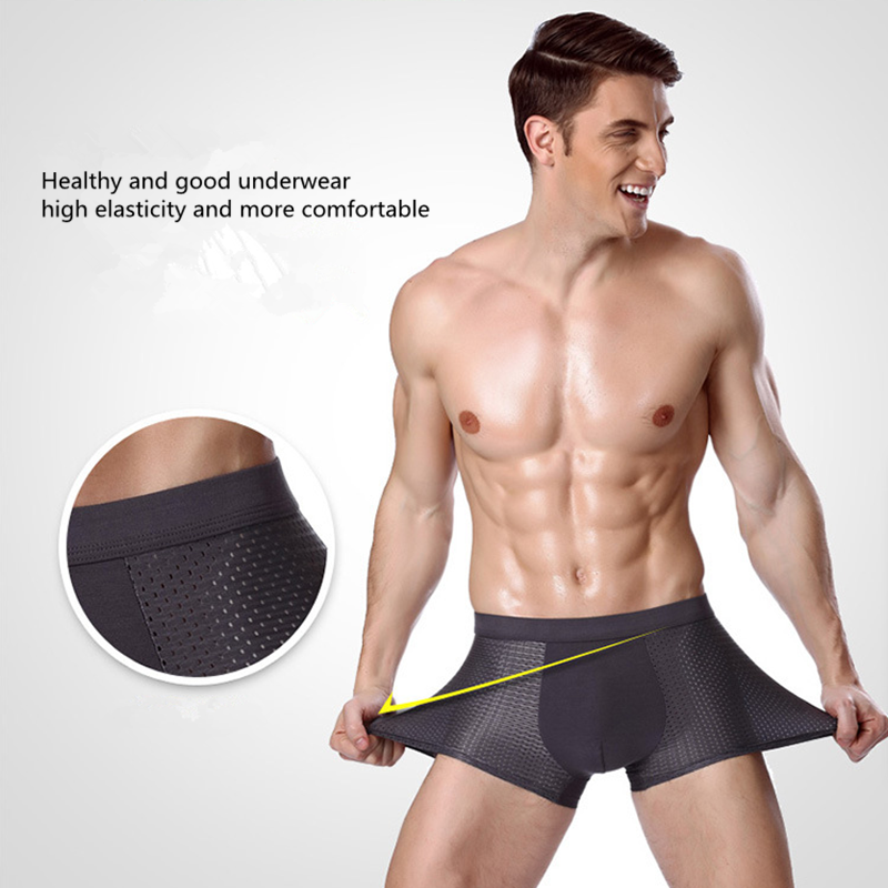 2023 New Arrival Mens Underwear boxer briefs Soft Comfortable Bamboo Viscose Underwear Trunks