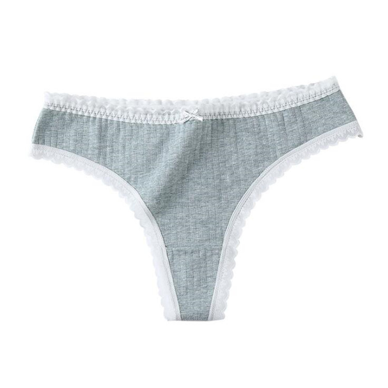 Hot Selling Panty Thongs, Women's Carousel Logo Cotton Thong Panty