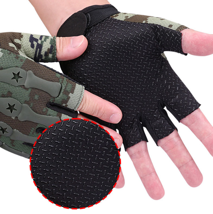 High Quality Adults Unisex Half Finger Sports Tactical Gloves Outdoor Cycling Protection Non-slip And Wear-resistant Gloves