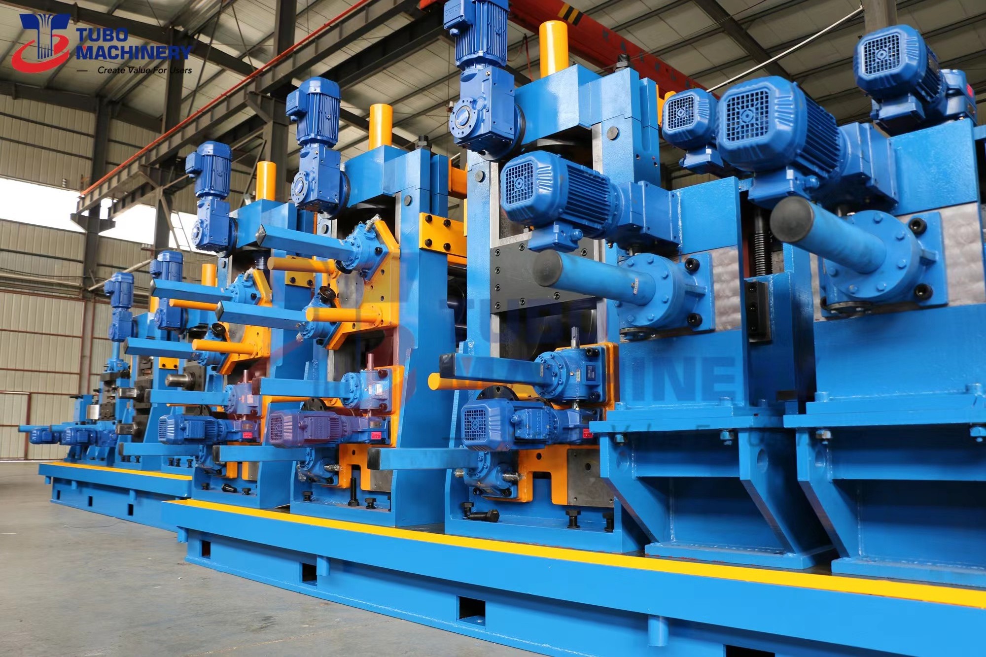 Automatic Steel Pipe Mill Machine ERW Tube Mill Line