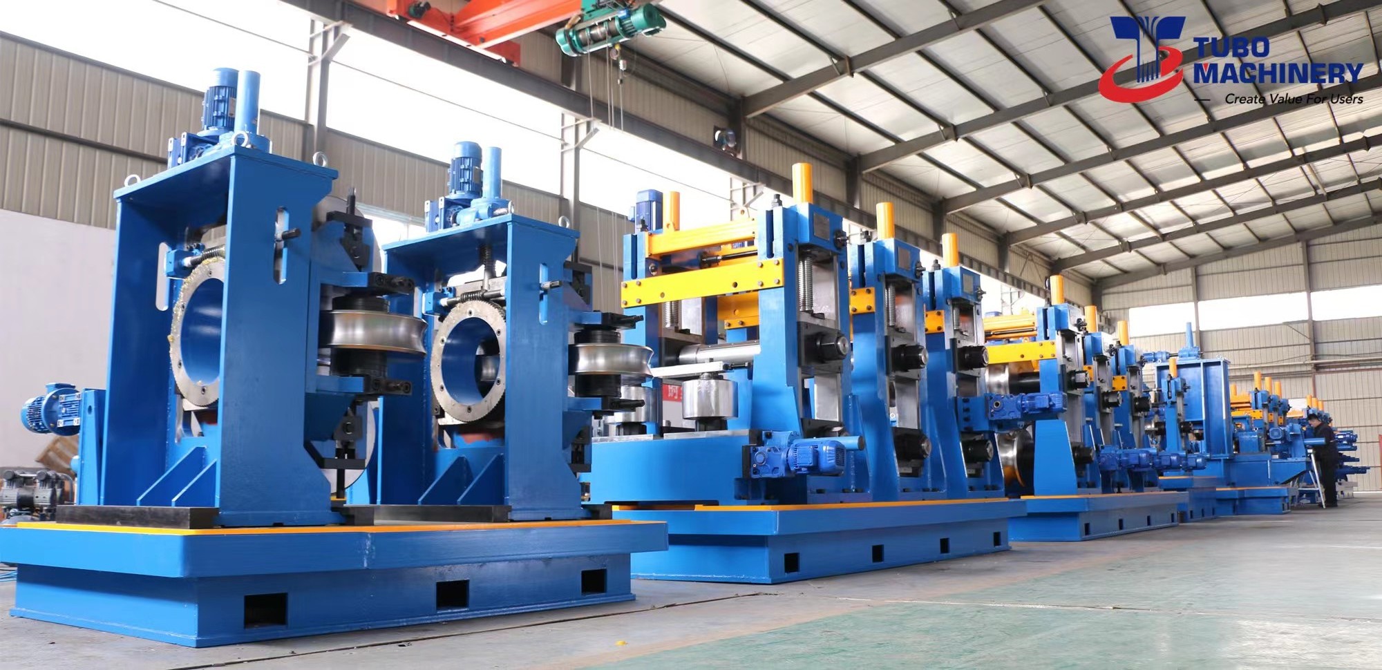 Automatic Steel Pipe Mill Machine ERW Tube Mill Line