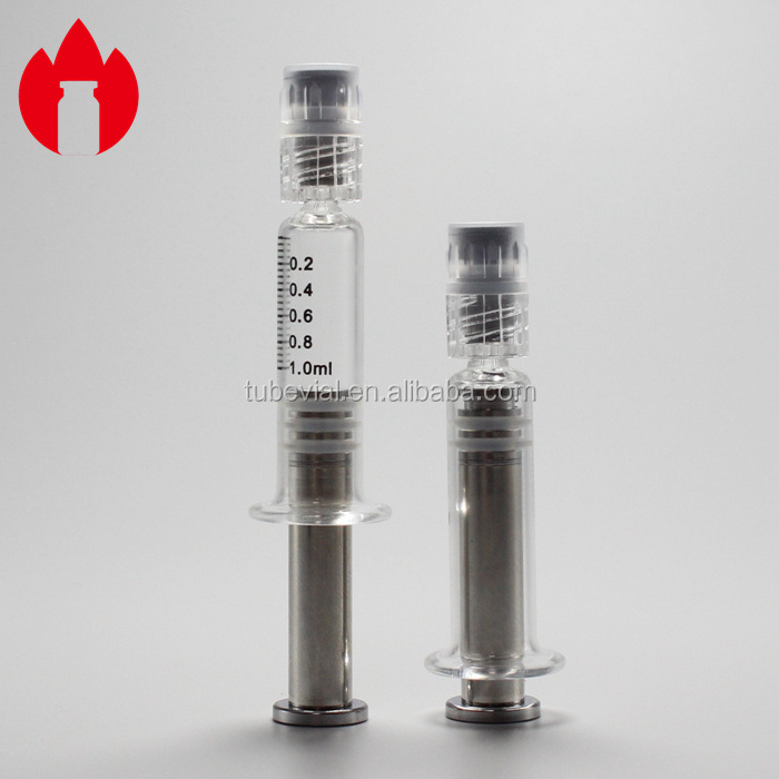 1ml 2.25ml 3ml 5ml Medical or Cosmetic Prefilled Glass Syringe