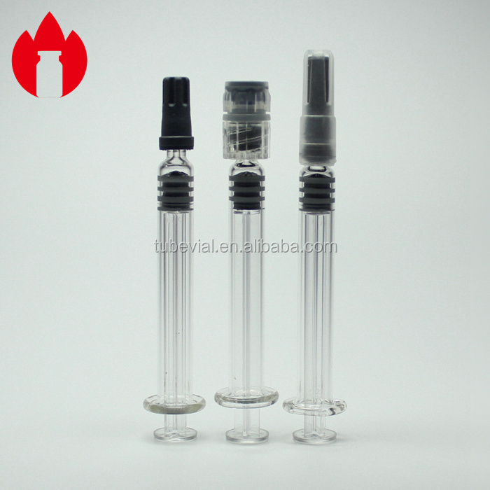 1ml 2.25ml 3ml 5ml Medical or Cosmetic Prefilled Glass Syringe