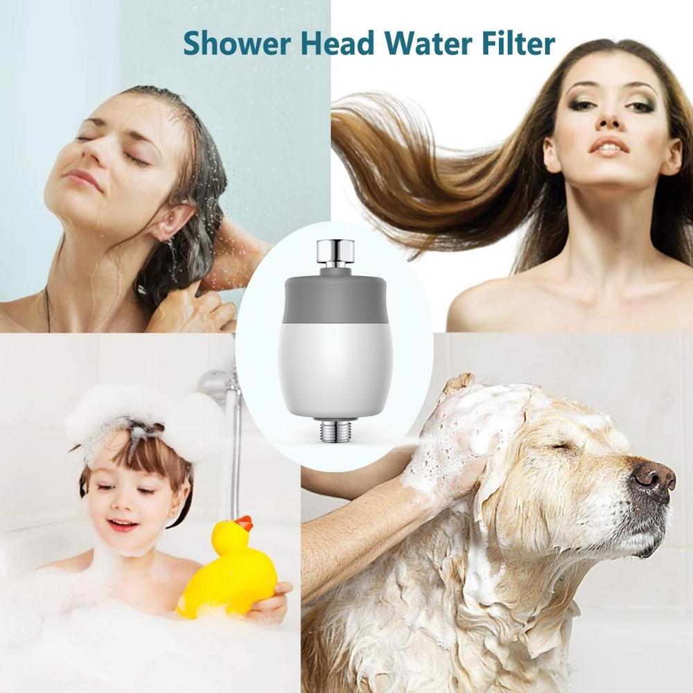 Shower Head Water Filter 13,500 Gallons Hard Water Filter Shower CE ROHSE Certified KDF55 Filter Cartridge