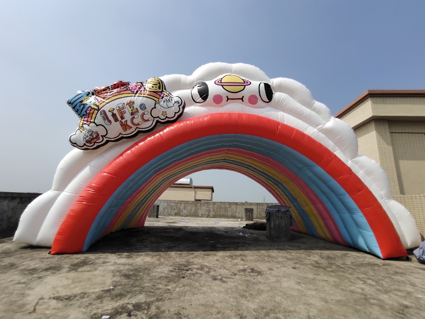 HOT SALE custom advertising inflatable rainbow arch inflatable arch for marathon activity