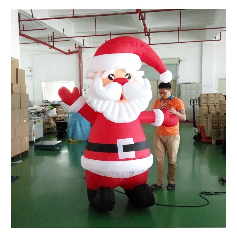 hot sale custom advertising outdoor inflatable santa claus for christmas decorations outdoor