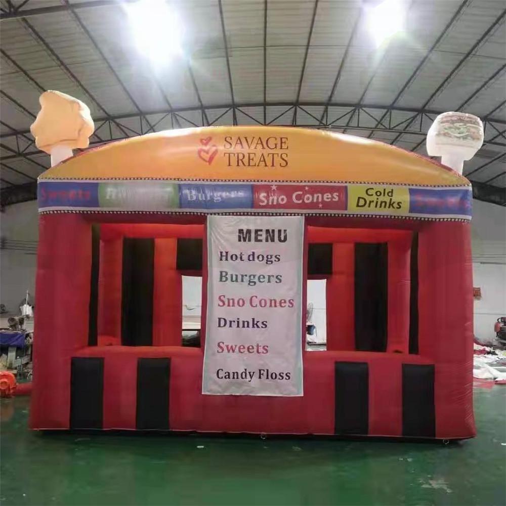 Customized oxford inflatable candy booth floss concession stand tent