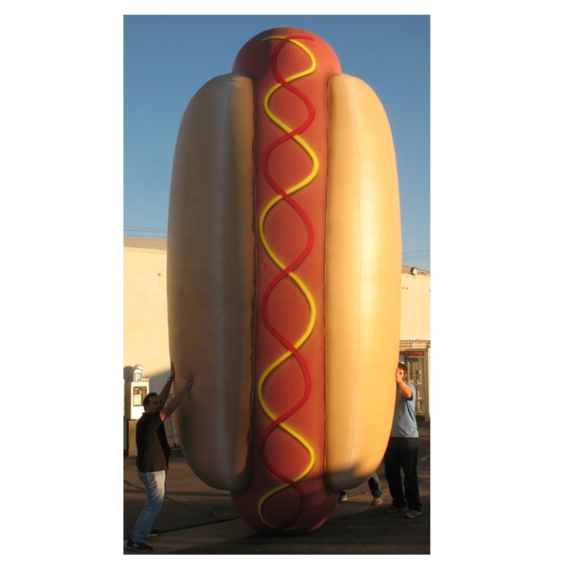 wholesale custom print advertising giant inflatable hot dog stand  for sale