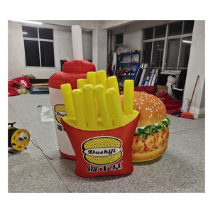 hot sale custom inflatable hamburger/inflatable model/inflatable French fries for inflatable advertising