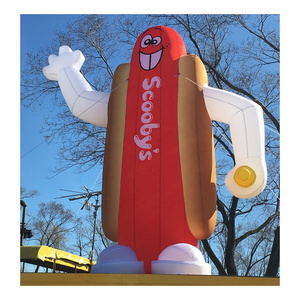 wholesale custom print advertising inflatable hot dog for sale