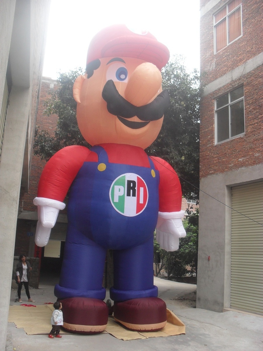 wholesale Custom size 5mH advertising big inflatable super mario