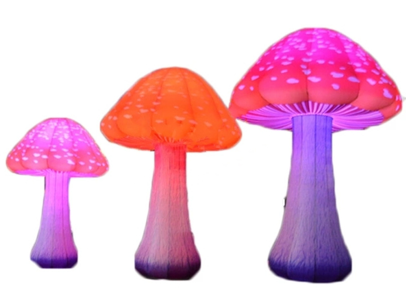 Decoration giant inflatable LED light mushroom for advertising event