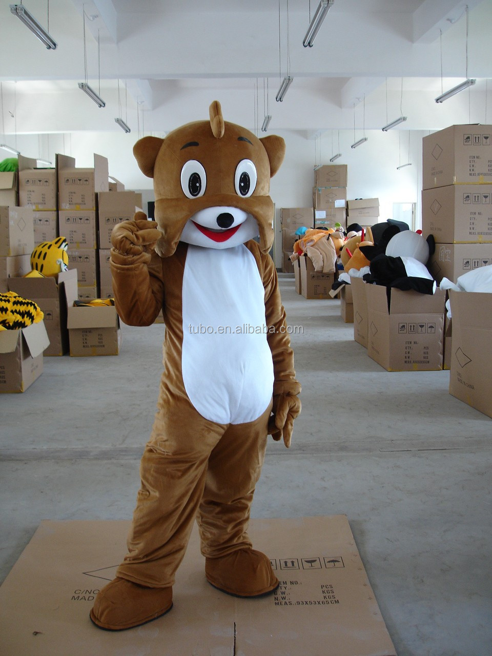 2015 hot sale cheap popular plush dog cartoon character mascot costumes / dog costume for adults for promotion