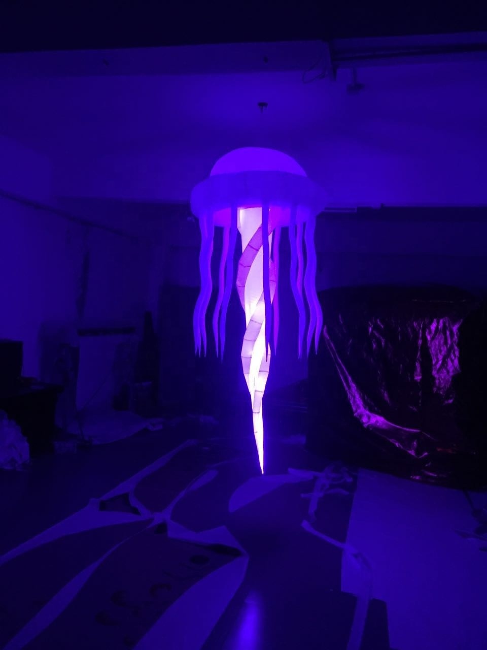 Hot sale 3m led lighting inflatable jellyfish balloon /inflatable led light jellyfish balloon for decoration