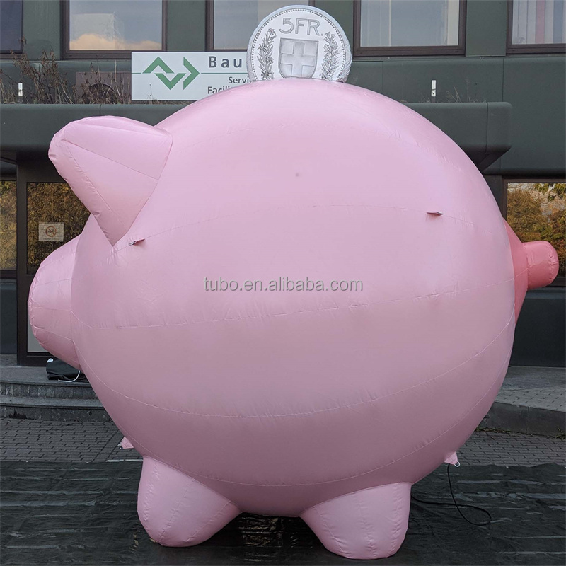 Giant Customized Inflatable Event decoration inflatable pig with Free logo