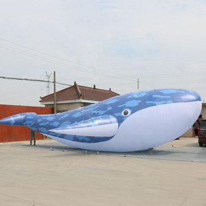 custom advertising air blow giant inflatable fish led light