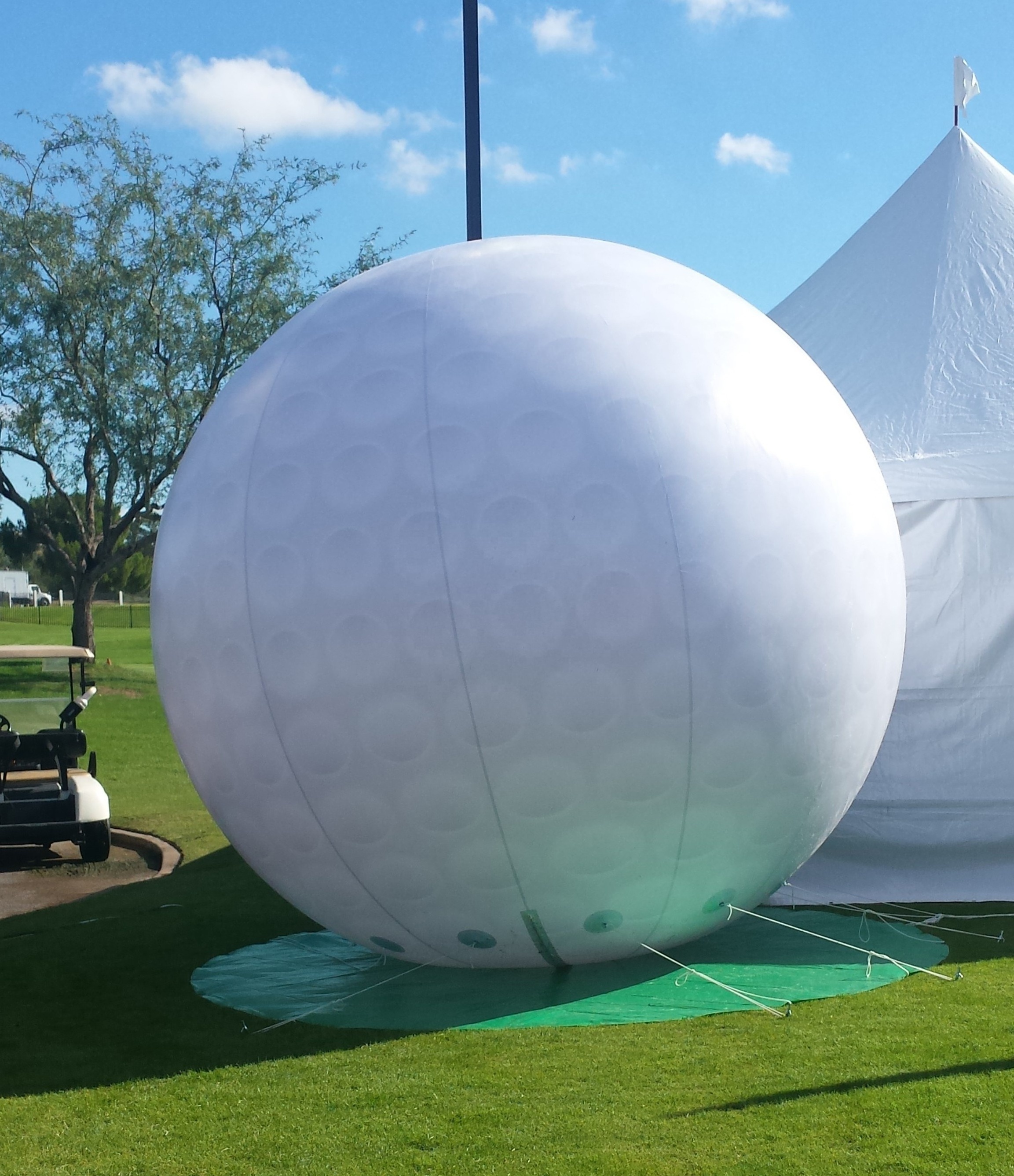 wholesale custom giant inflatable golf ball for advertising/inflatable golf ball hongyi