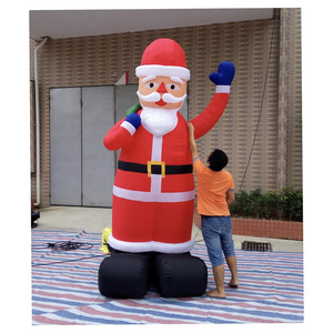 custom christmas blow ups giant inflatable santa claus/inflatable santa claus giant