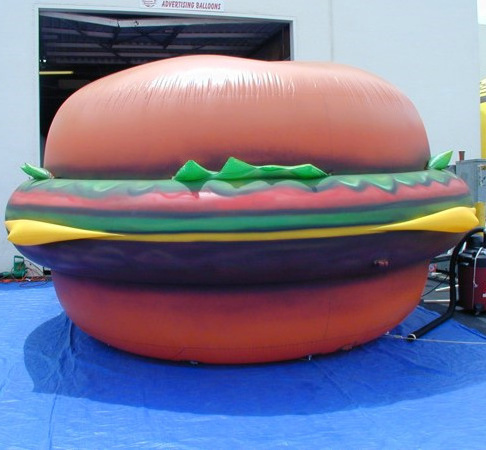 wholesale custom print advertising giant inflatable hot dog stand  for sale