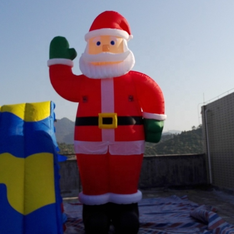 hot sale custom advertising outdoor inflatable santa claus for christmas decorations outdoor