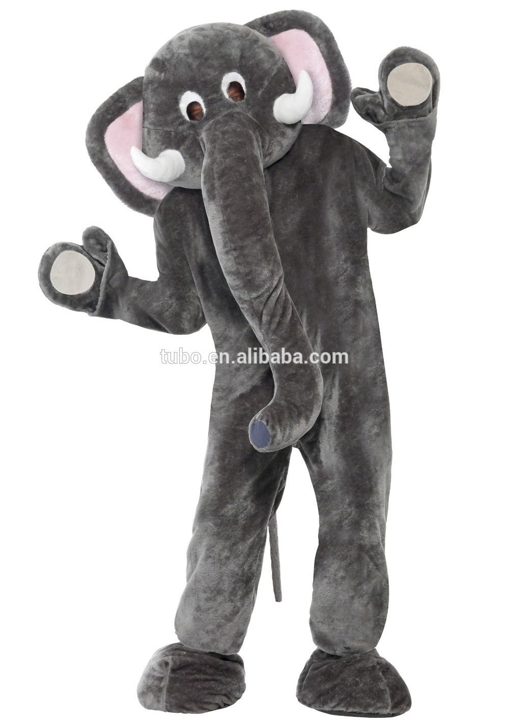 Attractive unisex good plush, cartoon elephant plush costume