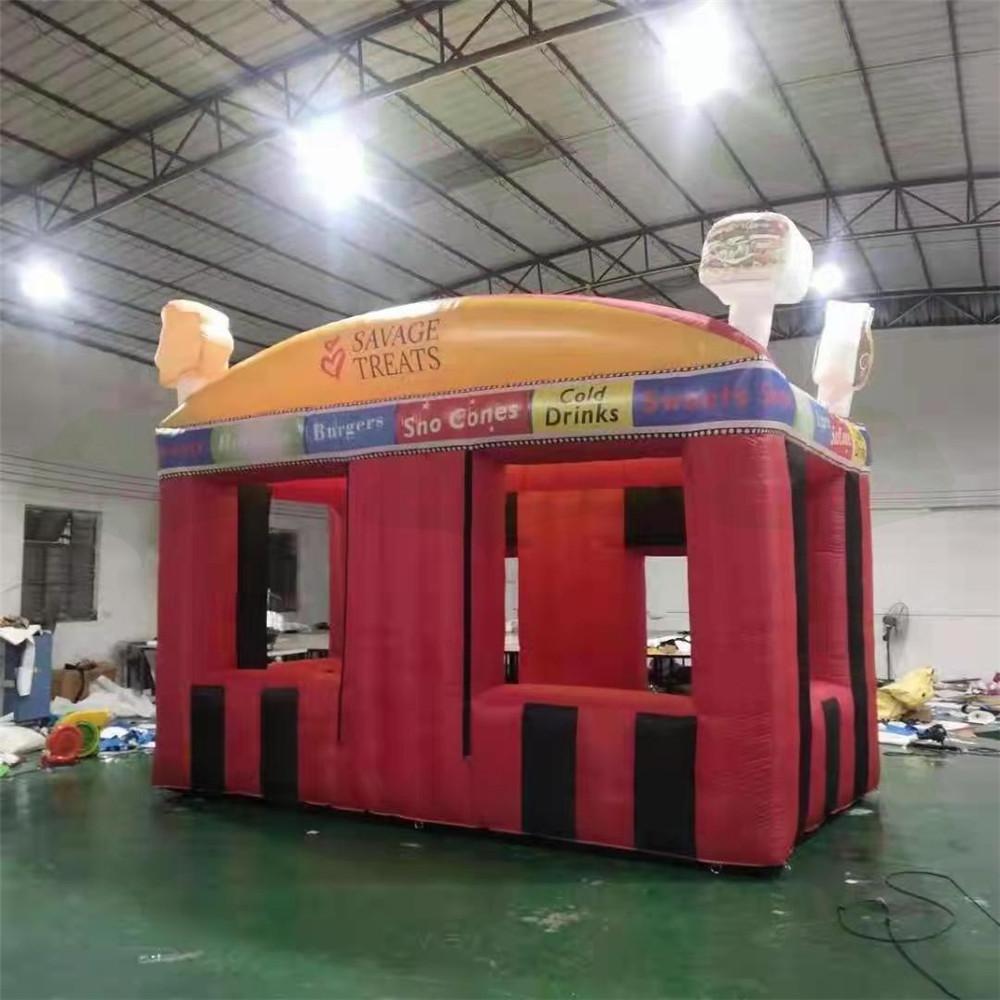 Customized oxford inflatable candy booth floss concession stand tent