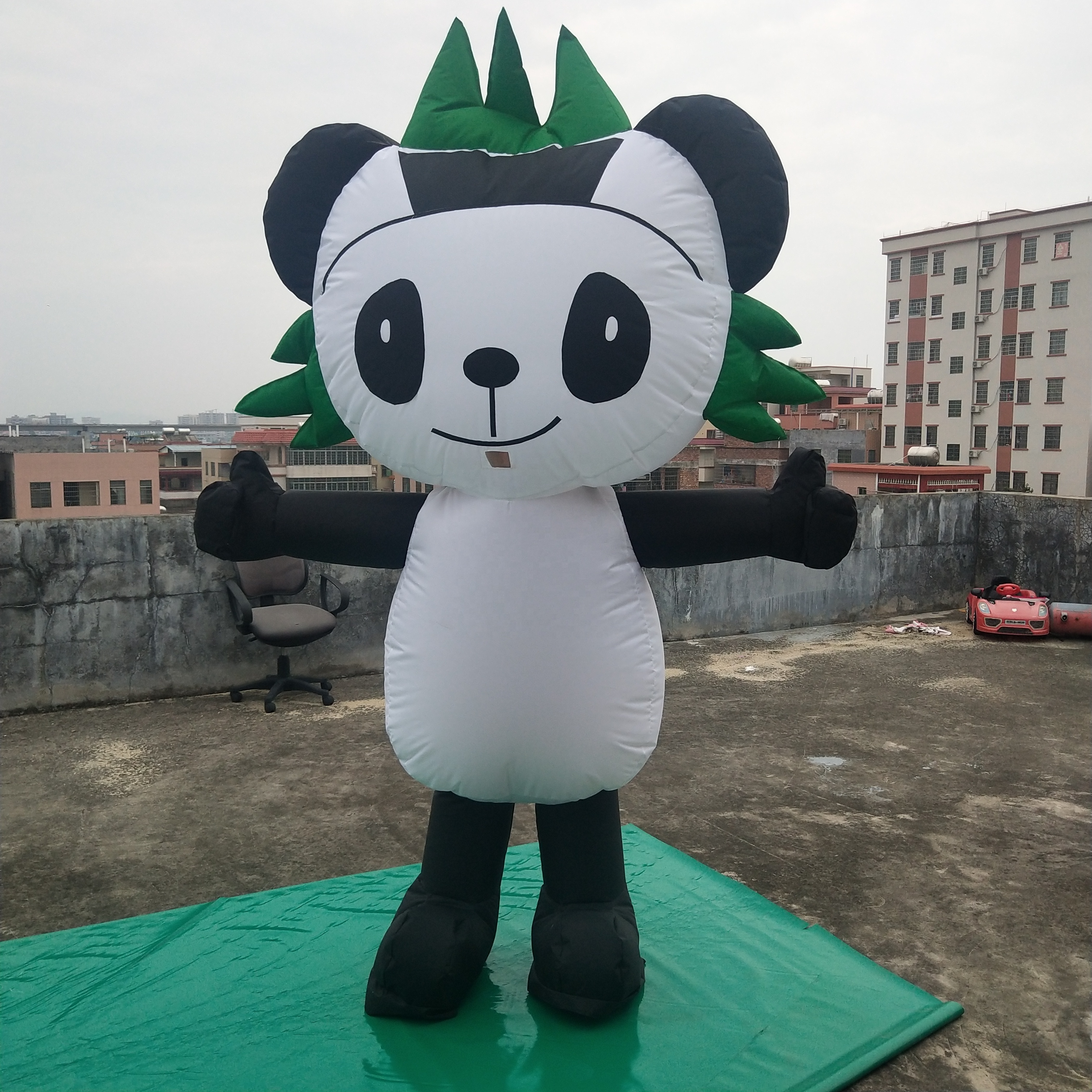 advertising custom inflatable panda costume