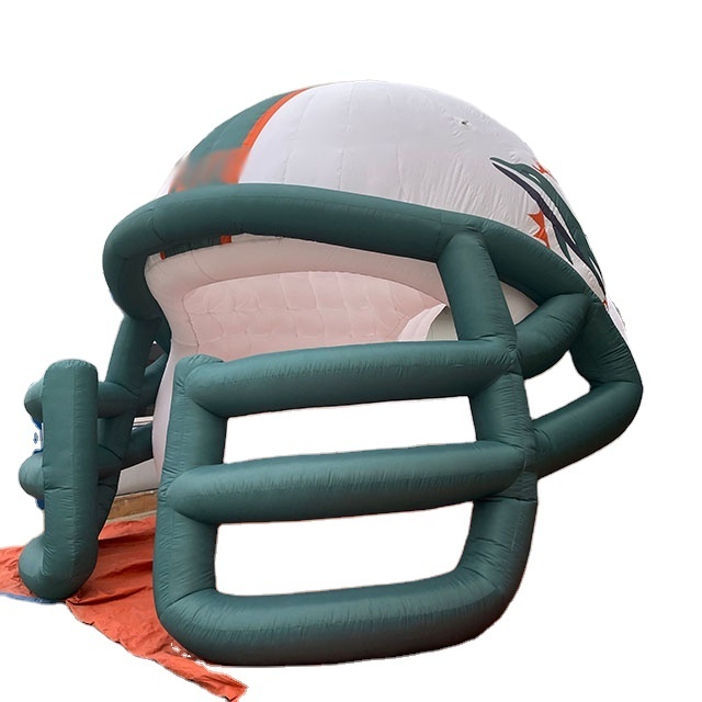 giant inflatable sports team inflatable football helmet and tunnel