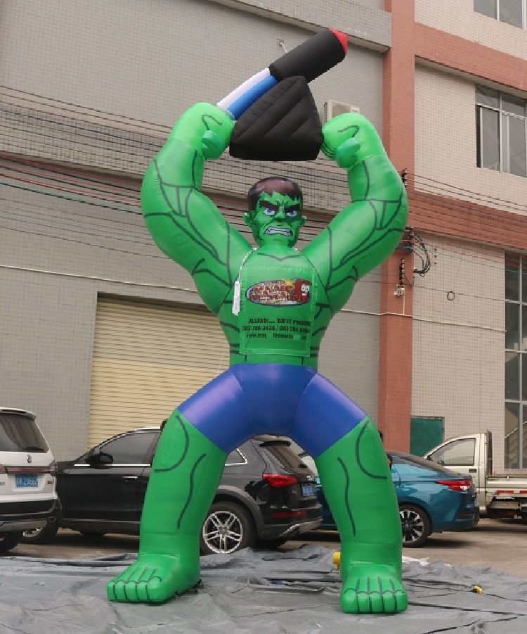 hot sale wholesale custom giant inflatable hulk cartoon characters