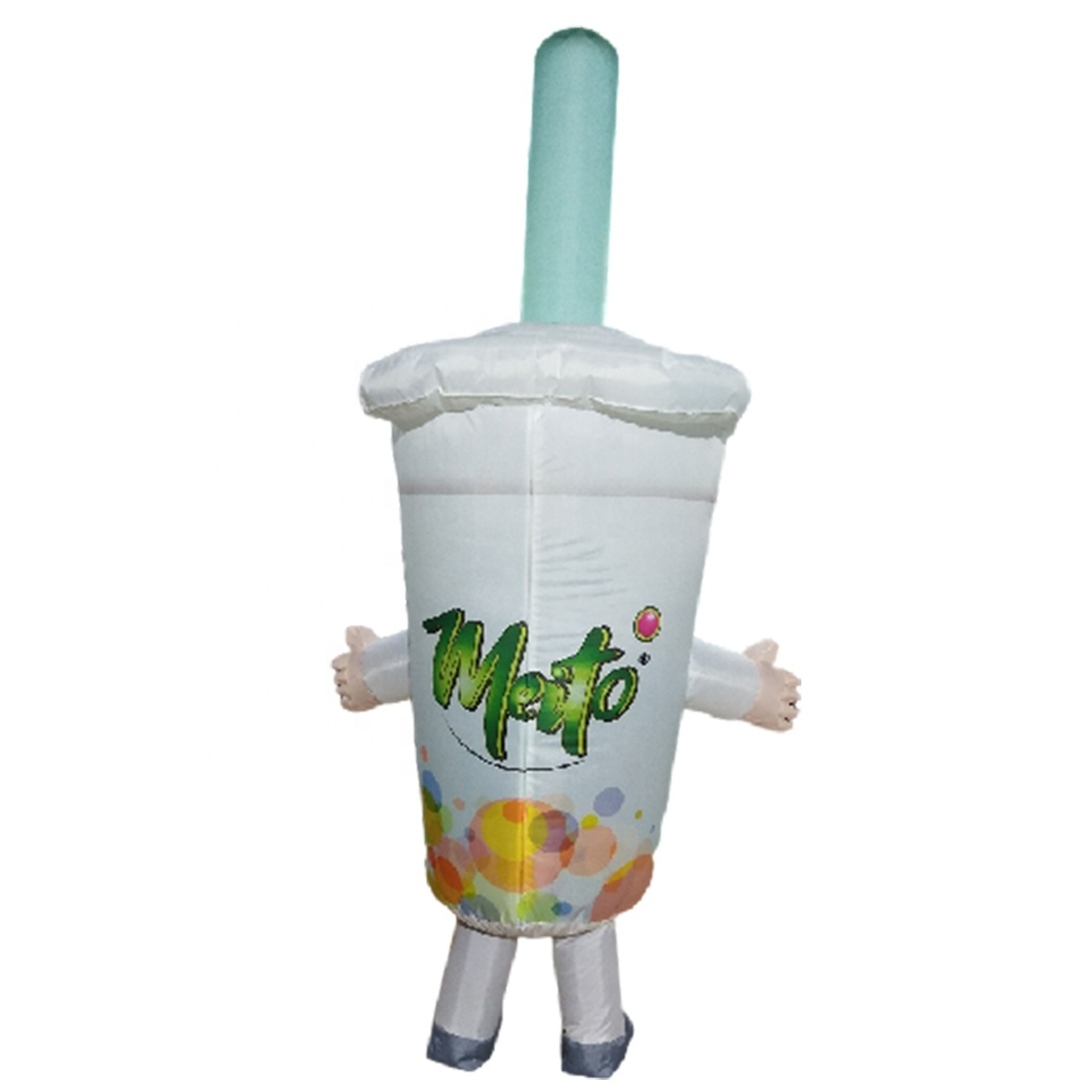 wholesale price hot sale customized 2mH inflatable advertising cup walking costume/inflatable bottle costume