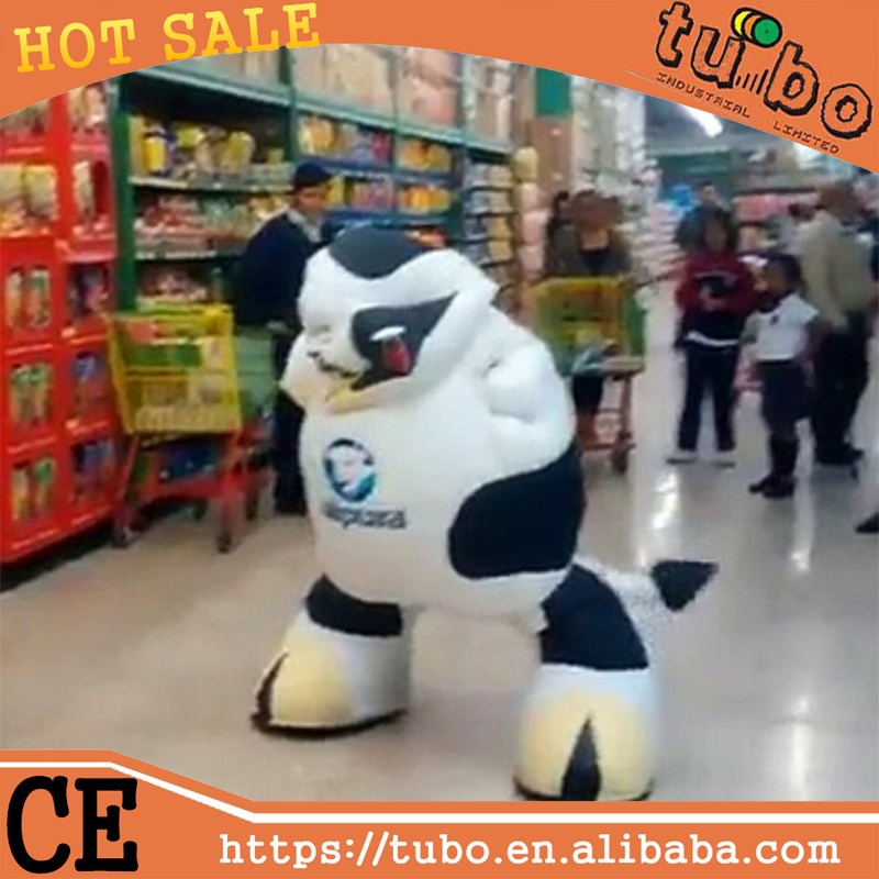 hot sell !inflatable walking cartoon costume / costume mascot / inflatable cow costume walking for promotion