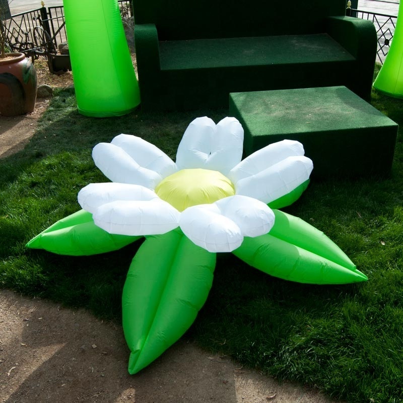 hot sale custom advertising inflatable flower decoration/giant inflatable flower light bulb