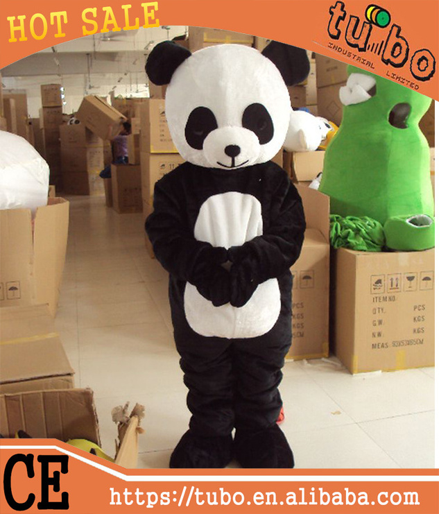 2015 hot sale cheap Customize adult plush kungfu panda cartoon costume for promotion made in china