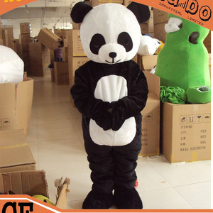 2015 hot sale cheap Customize adult plush kungfu panda cartoon costume for promotion made in china