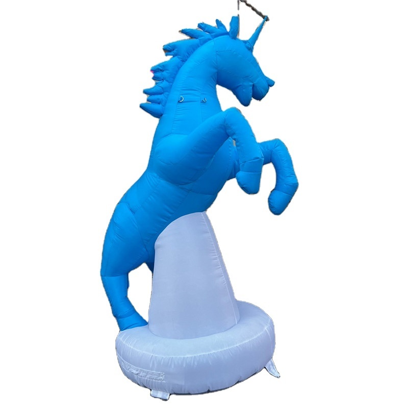 customized giant inflatable horse zebra model for advertising