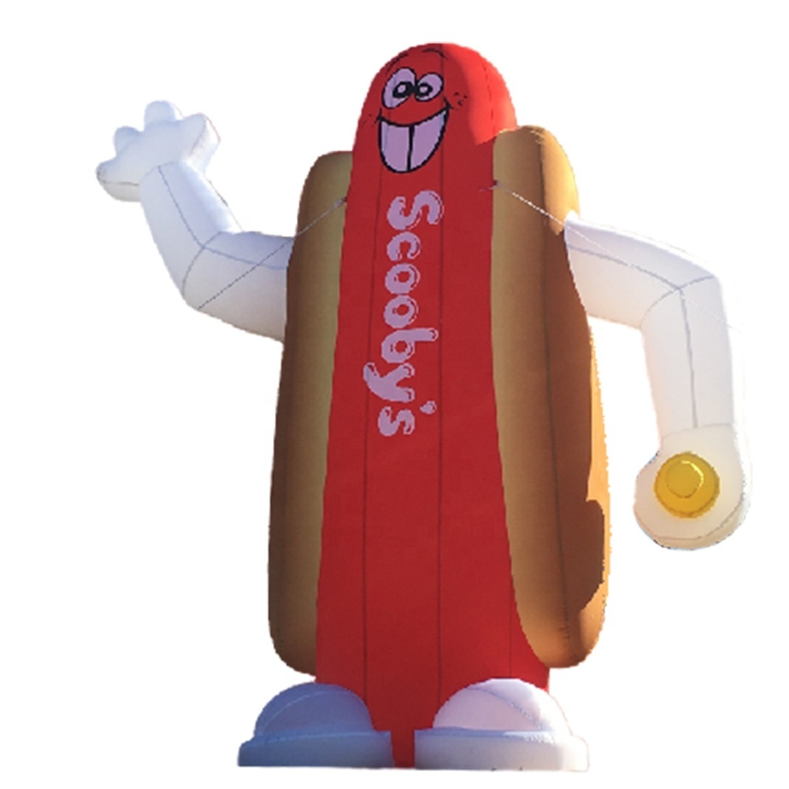 hot sale custom hotdog advertising inflatables/portable hotdog inflatable