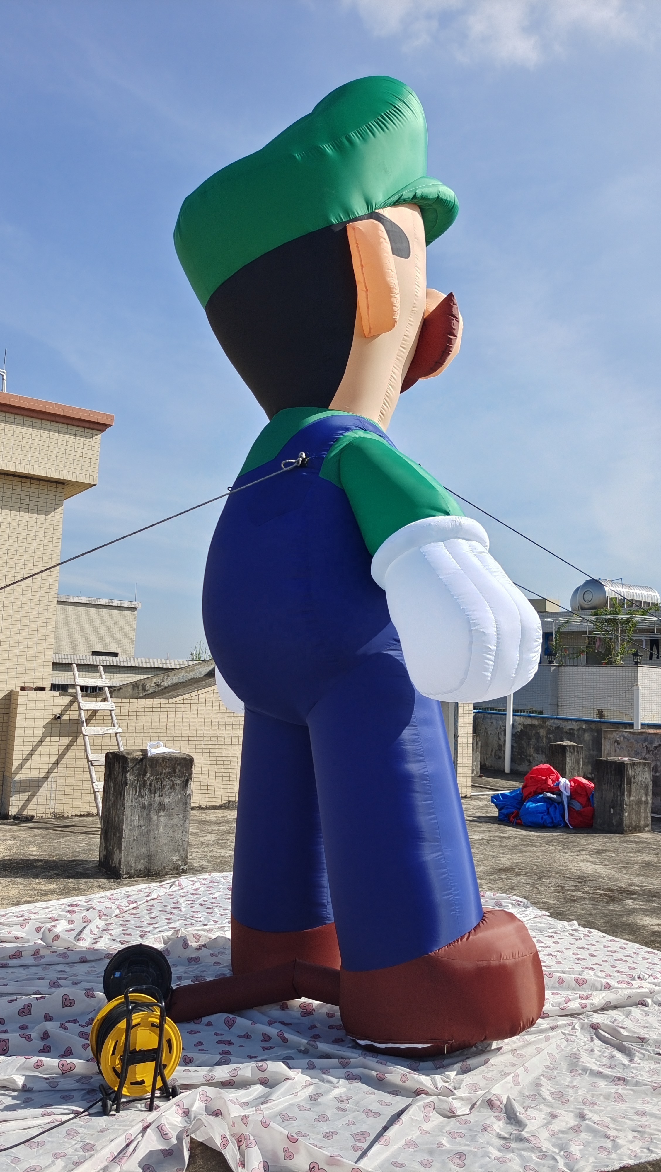 wholesale Custom advertising air blow super mario brick inflatable mascot