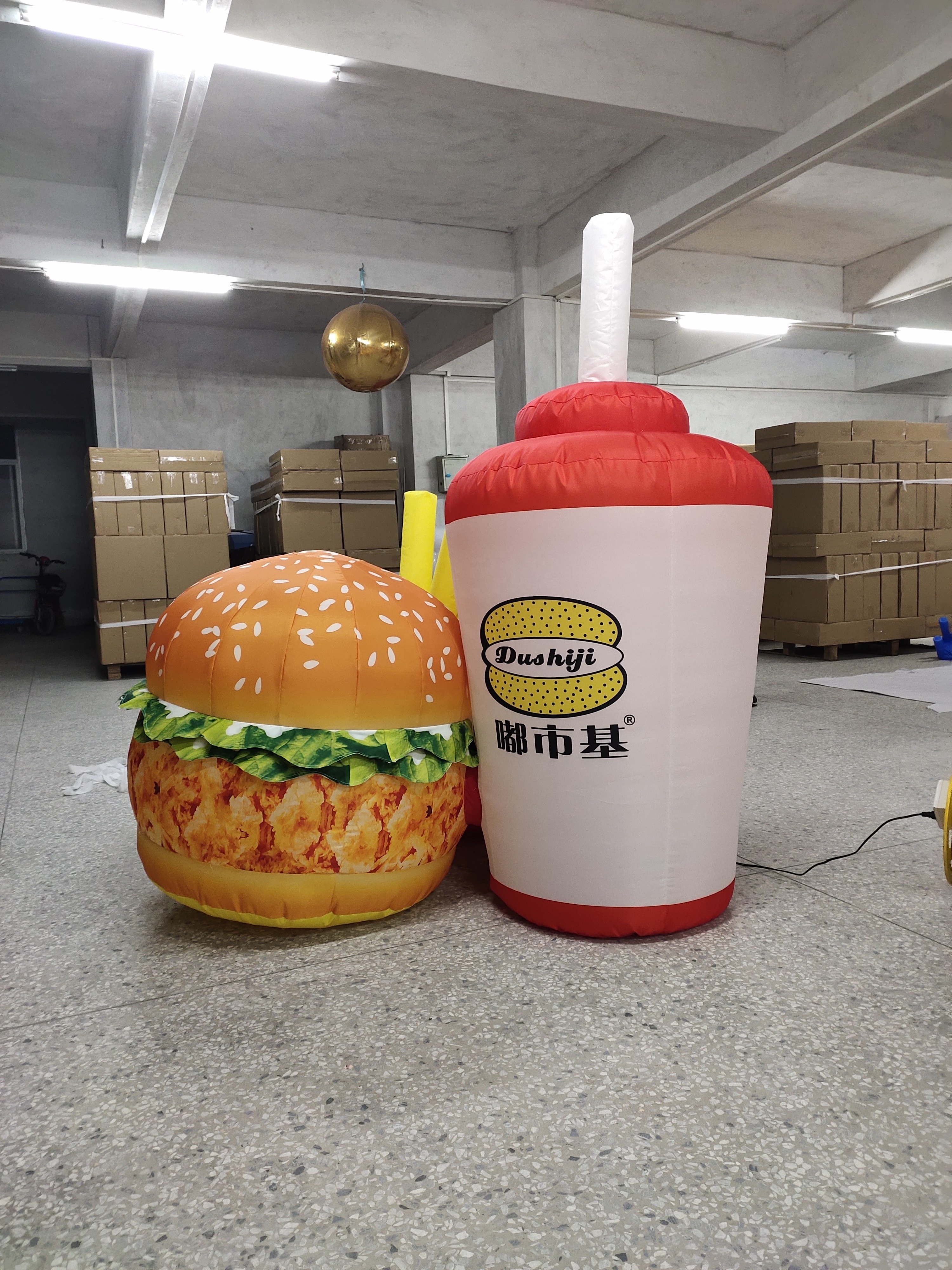 wholesale custom print advertising inflatable hot dog for sale