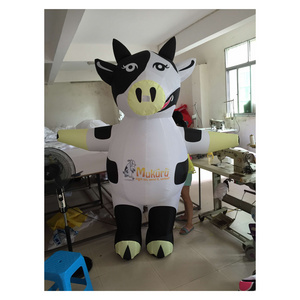 hot sell !inflatable walking cartoon costume / costume mascot / inflatable cow costume walking for promotion