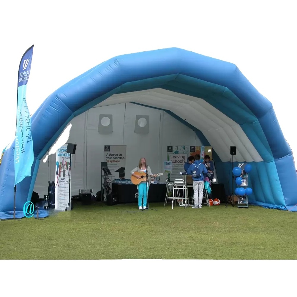 Event Mobile Inflatable Stage Roof And White Stages Cover Dome Tunnel tent